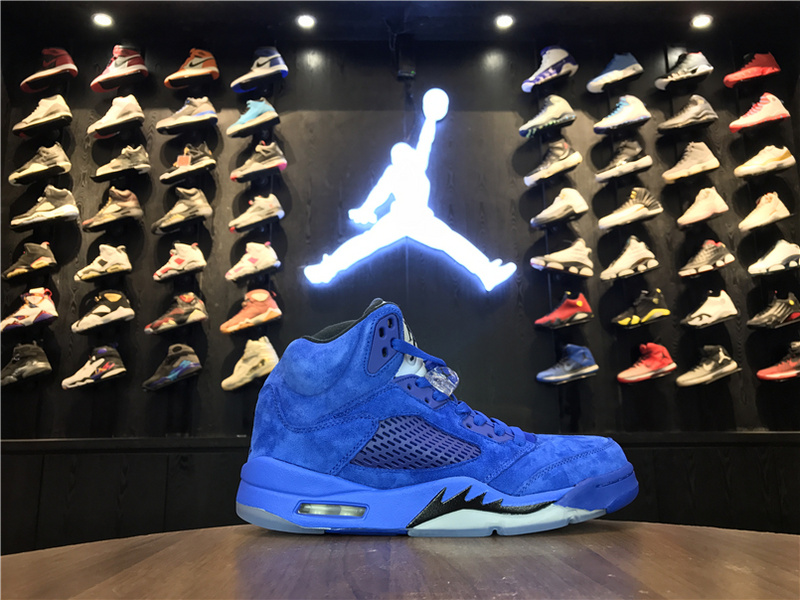 Air Jordan 5 Blue Suede 136027 401